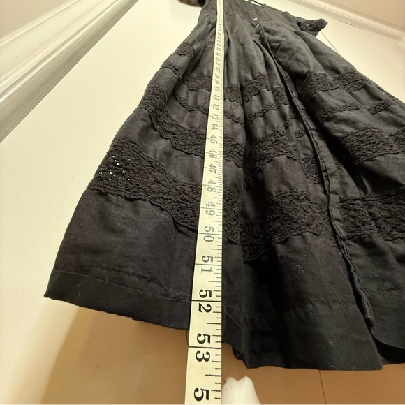 Loveshackfancy Edie Dress in Black Lace and Cotton Medium - Picture 12 of 14